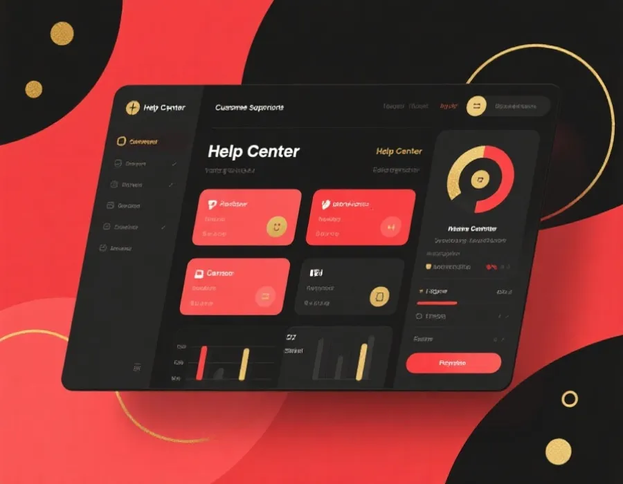 乐彩网帮助中心界面示意图